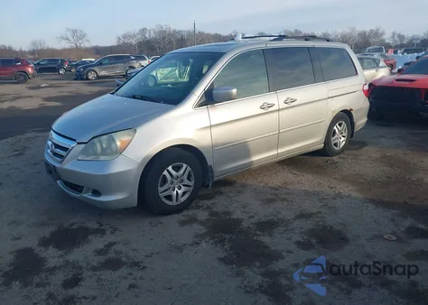 2005 Honda Odyssey Ex-L из США, поврежденный, VIN 5FNRL38755B102260